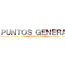 ＰＵＮＴＯＳ ＧＥＮＥＲＡＬ (TORNEO ICE)