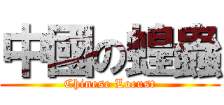 中國の蝗蟲 (Chinese Locust)
