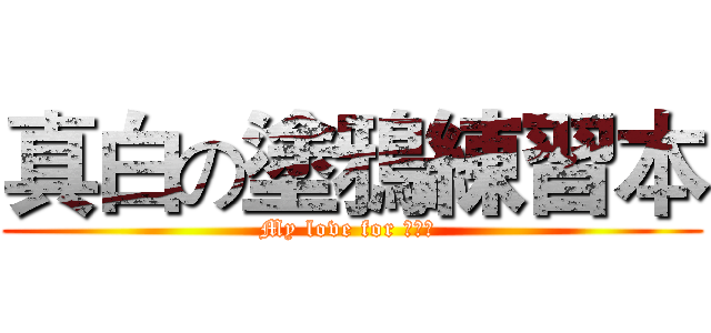 真白の塗鴉練習本 (My love for 艾斯特 )