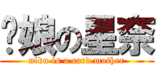 卡娘の星奈 (niku is a card mother)