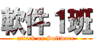 軟件１班 (attack on Software)