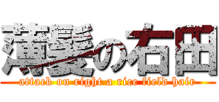 薄髪の右田 (attack on right a rice field hair)