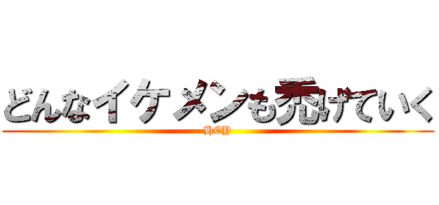 どんなイケメンも禿げていく (HEY)