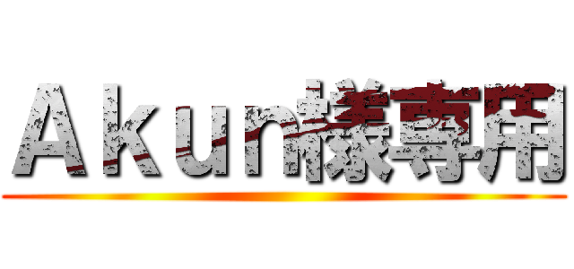 Ａｋｕｎ様専用 ()