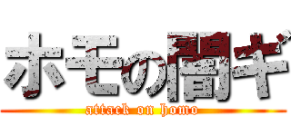 ホモの闇ギ (attack on homo)