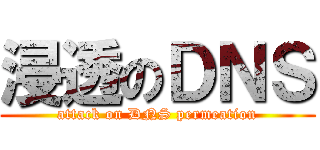 浸透のＤＮＳ (attack on DNS permeation)
