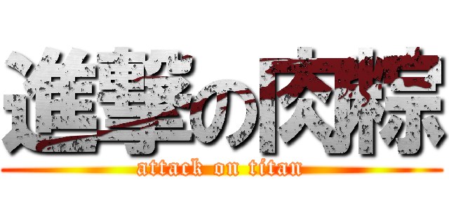 進撃の肉粽 (attack on titan)