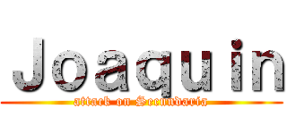 Ｊｏａｑｕｉｎ (attack on Secundaria)