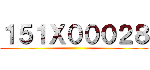 １５１Ｘ０００２８ ()