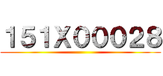 １５１Ｘ０００２８ ()
