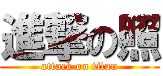 進撃の照 (attack on titan)