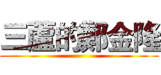 三蘆的鄭金隆 ()