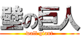 壁の巨人 (wall giant)