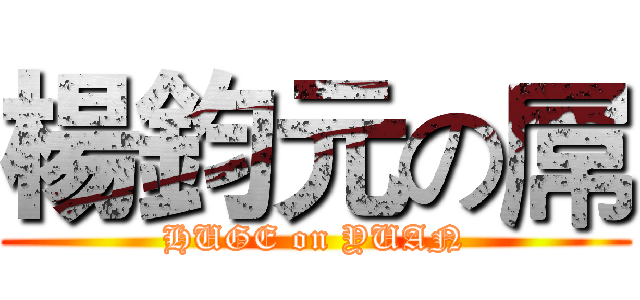 楊鈞元の屌 (HUGE on YUAN)