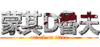 蒙其Ｄ魯夫 (attack on titan)