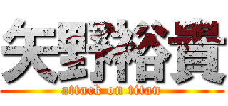 矢野裕貴 (attack on titan)