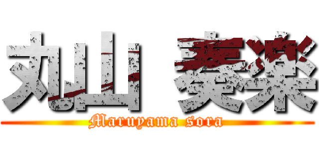 丸山 奏楽 (Maruyama sora)