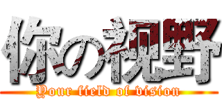 你の视野 (Your field of vision)