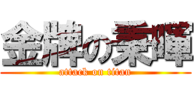 金牌の秉暉 (attack on titan)