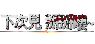 下次見 掰掰嘍~ (謝謝)