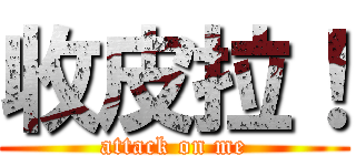 收皮拉！ (attack on me)