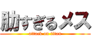 肋すぎるメス (attack on titan)