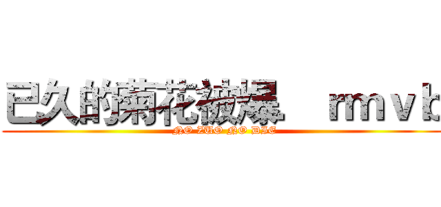 已久的菊花被爆．ｒｍｖｂ ( NO ZUO NO DIE)