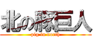 北の豚巨人 (pig in north)