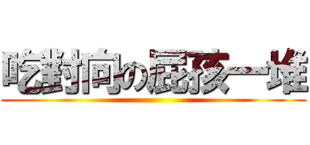 吃對向の屁孩一堆 ()