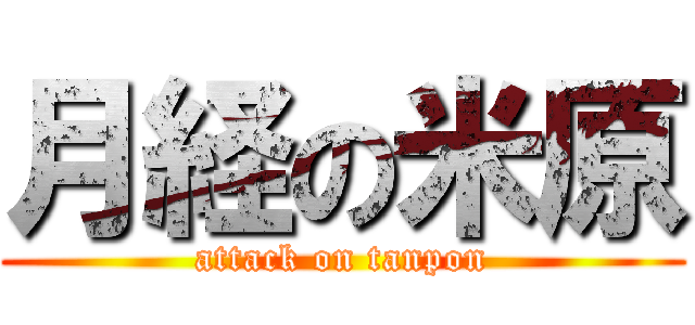 月経の米原 (attack on tanpon)