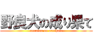 野良犬の成り果て (norainu no narihate)