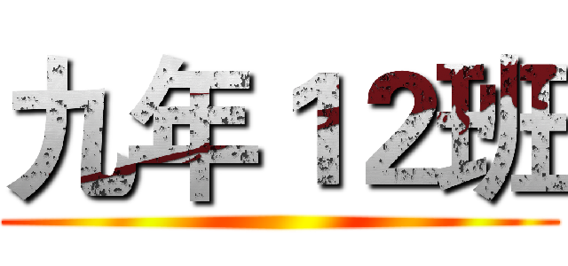 九年１２班 ()