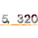 ５，３２０ (attack on titan)