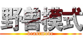 野兽模式 (beastmode)