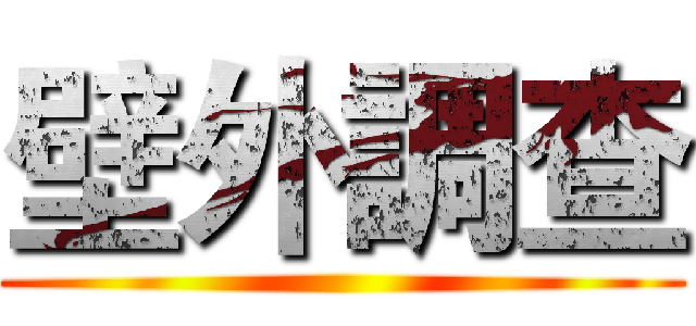 壁外調查 ()