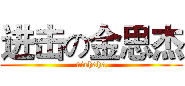 进击の金思杰 (niehaha)