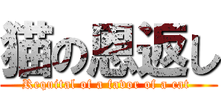 猫の恩返し (Requital of a favor of a cat )