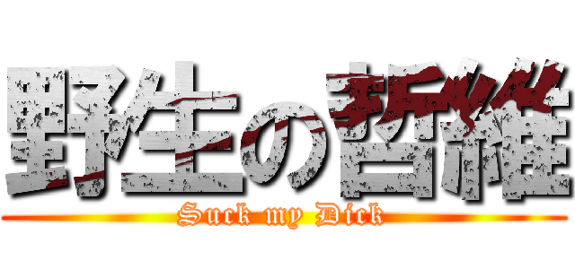 野生の哲維 (Suck my Dick)