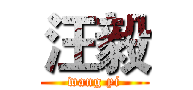 汪毅 (wang yi)