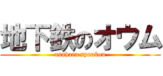地下鉄のオウム (asahara syoukou)