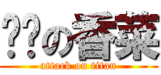 进击の香菜 (attack on titan)