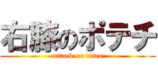 右膝のポテチ (attack on titan)