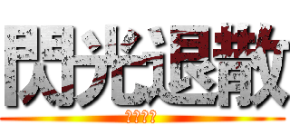 閃光退散 (懇求脫單)