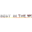 ＢＥＳＴ ＩＮ ＴＨＥ ＷＯＲＬＤ (attack on titan)