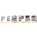 Ｐ Ｅ 维 护 系 统 ()