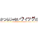 かつらじゃないウィッグだ (sogo rikishi)