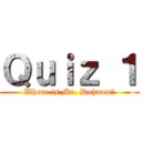 Ｑｕｉｚ １ (Where is Mr. Dohmen?)