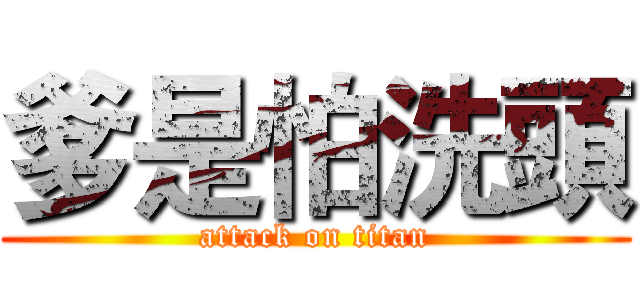 爹是怕洗頭 (attack on titan)