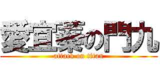 愛宜蓁の門九 (attack on titan)