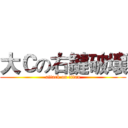 大Ｃの右鍵破壞 (attack on titan)